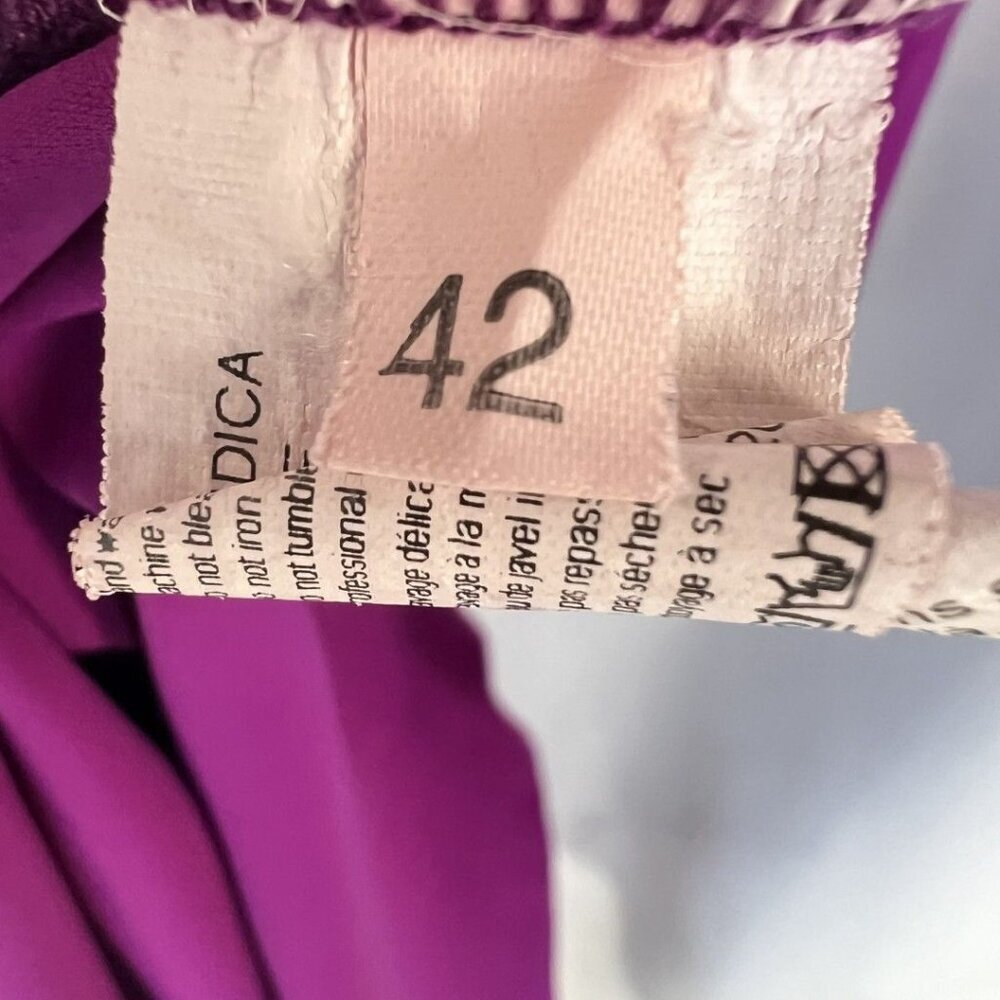 Chiara Boni La Petite Robe Purple Back Drape Gown $995 - Picture 14 of 15